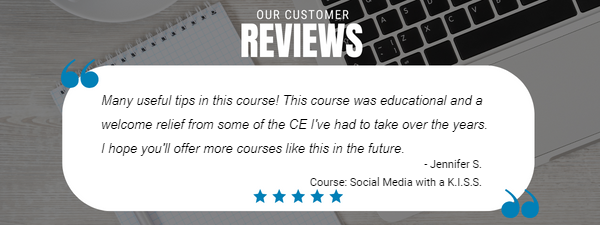 Banner of a customer review